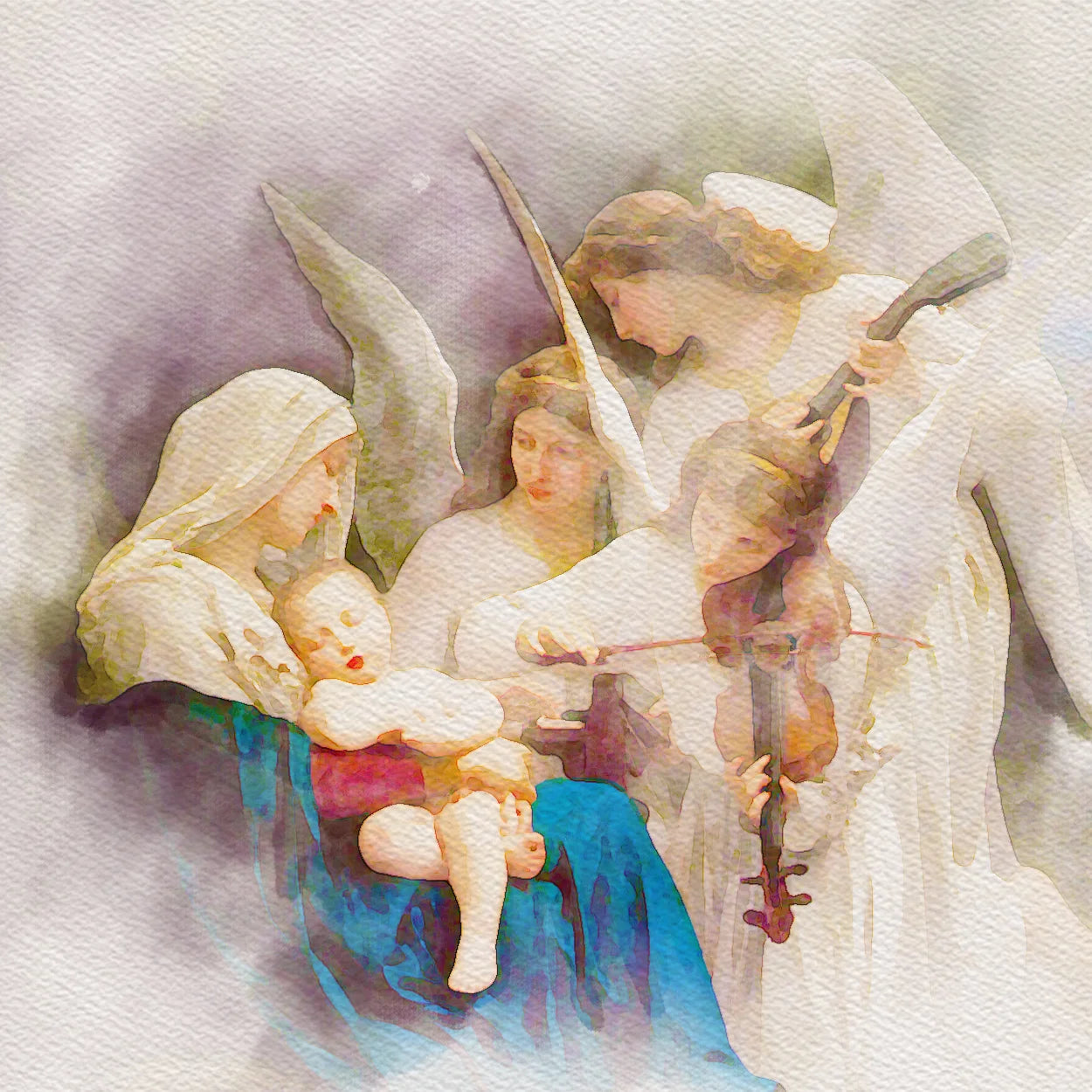 Blessed Mother Mary to celebrate May, Mary and Mother's Day rosary beads with rose flower.