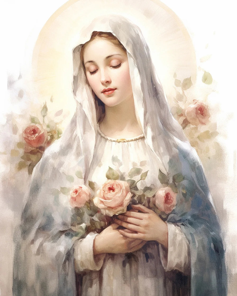 Blessed Virgin Mary fifteen promises to those who devoutly recite the rosary.