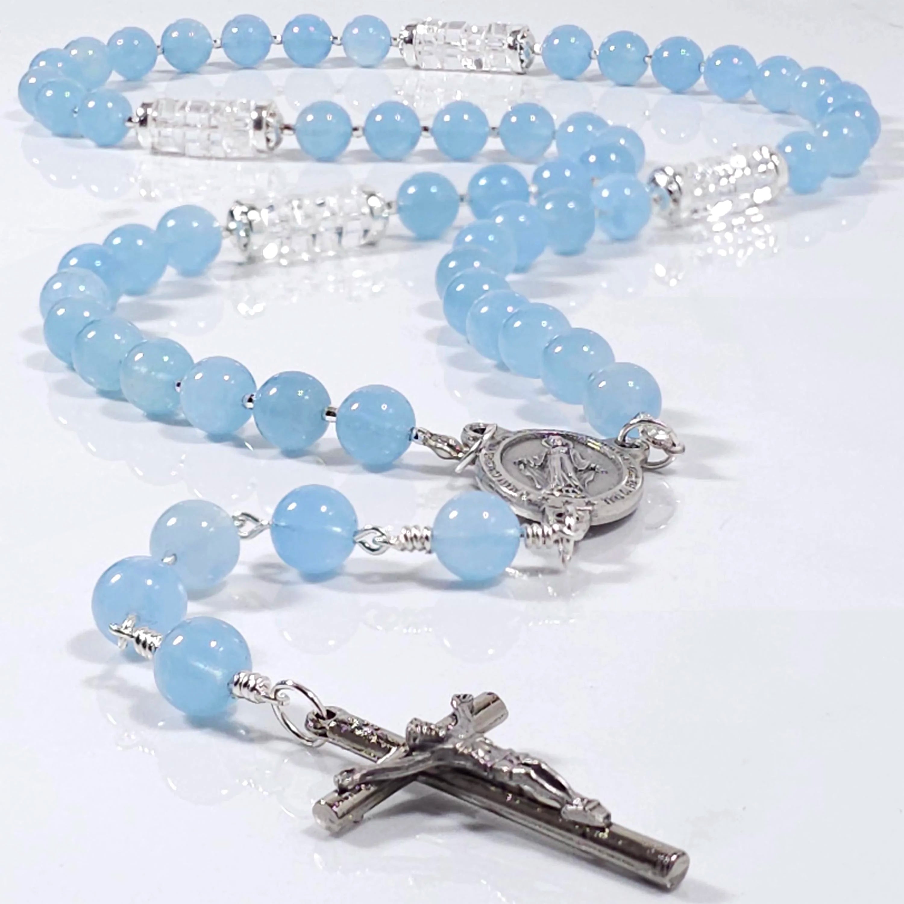 Gemstone hot sale rosary beads