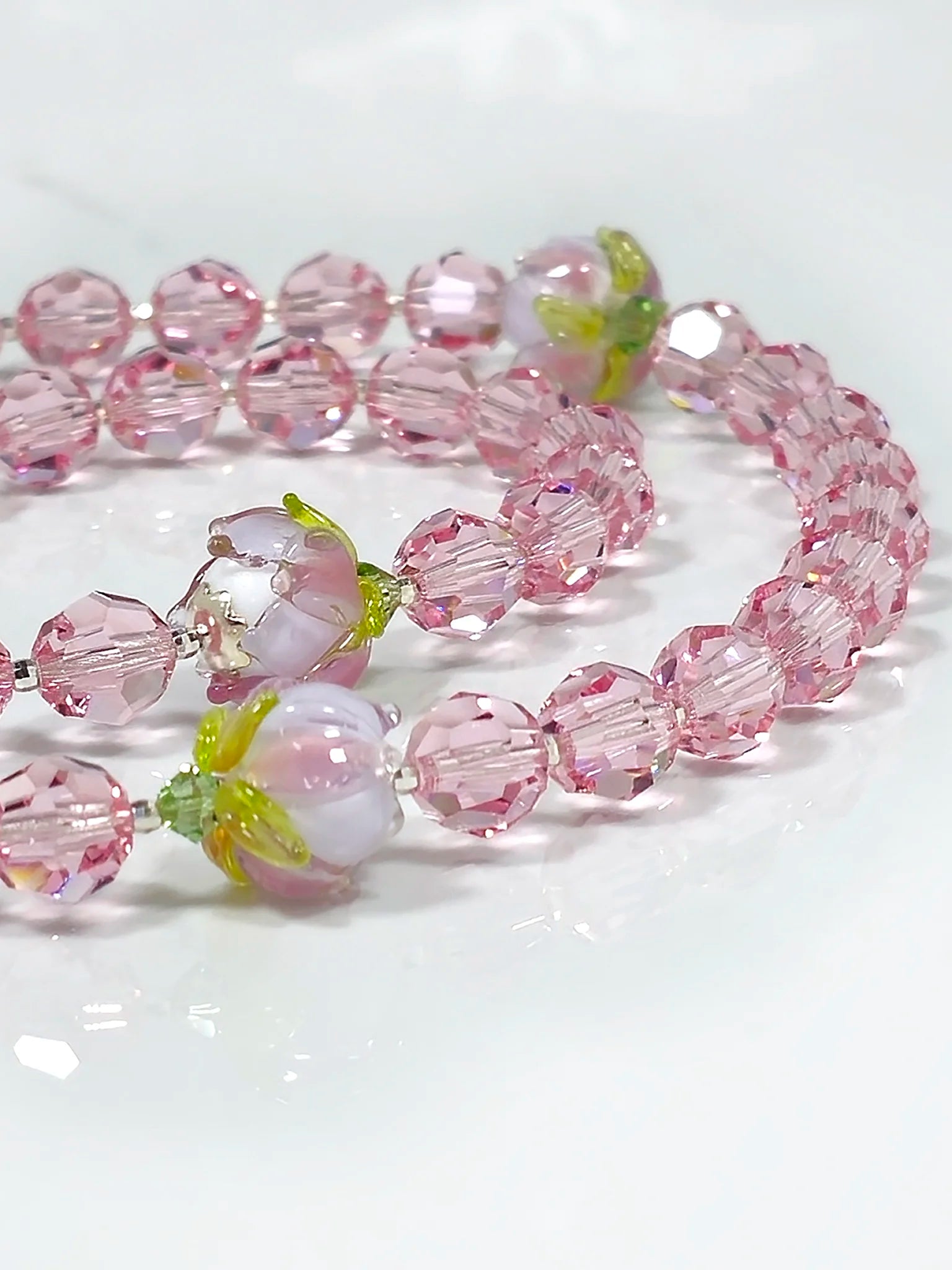 Crystal 2025 rosary necklace